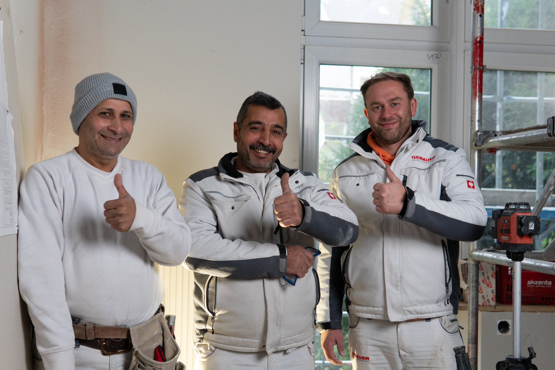 Das GEBAUER Team auf der Baustelle